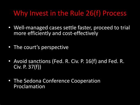 What are the benefits of Rule 26?